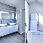 Modern minimalist bathroom